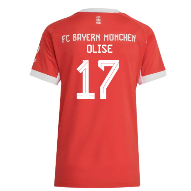 2025-2026 Bayern Munich Home Shirt (Womens) (Olise 17)-SoccerKits Hub | Buy Soccer Jerseys Online